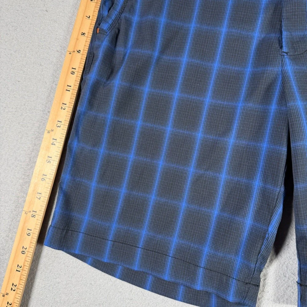 Tommy Bahama Paradise Tech‎ Mens Blue Plaid Performance Shorts Size 33 34x9